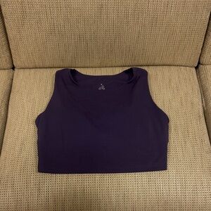 Purple Crop Top by Curves N Combat Boots